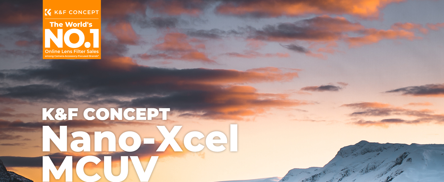 Фільтр UV K&F Concept Nano X-Serie 67mm з кришкою об'єктива, серветкою для чищення, HD, захисний фільтр з 28-шаровим нанопокриттям