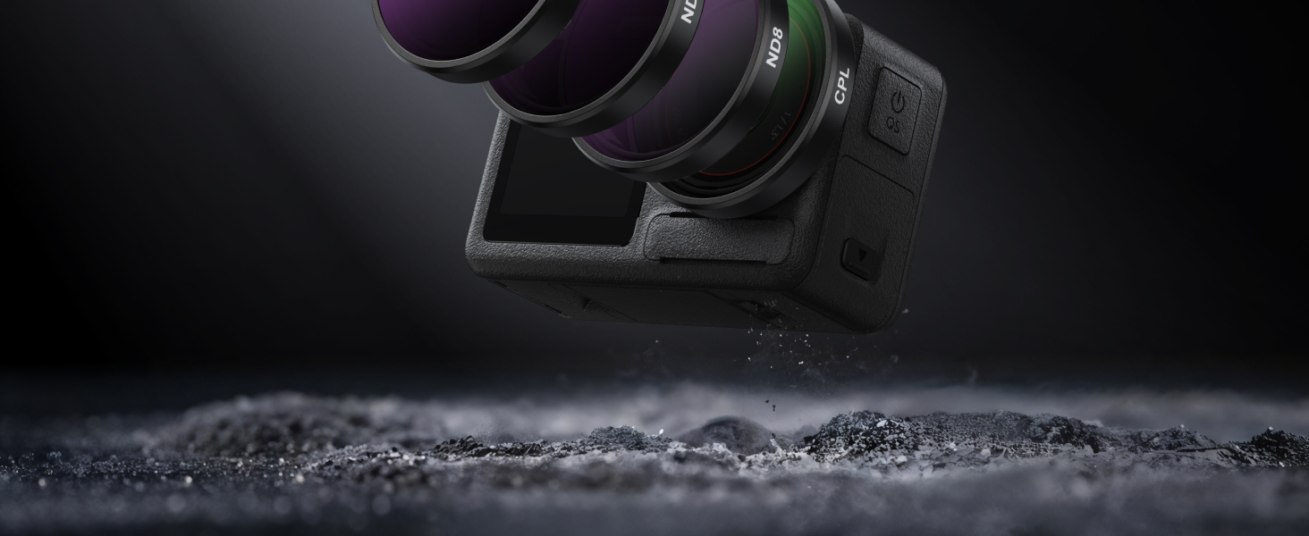 Набір фільтрів для об'єктива DJI Osmo Action 4/3/5 Pro: CPL, ND32, ND16, ND8