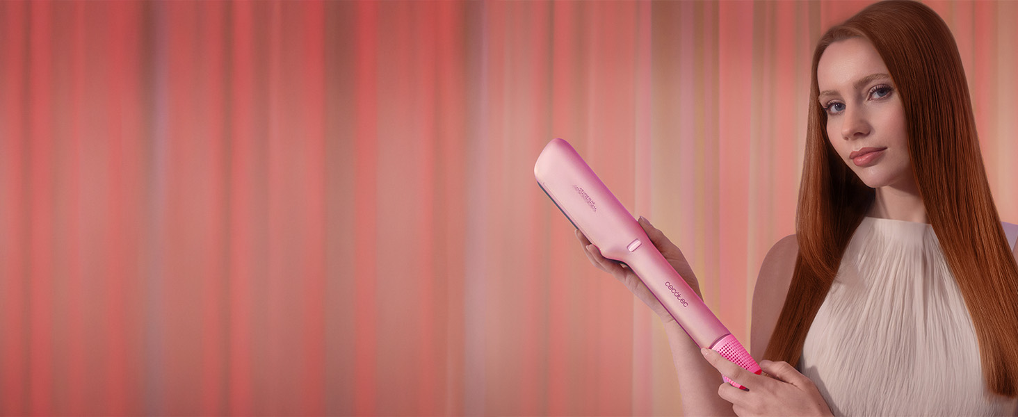 Випрямляч для волосся Cecotec AirLisse 2in1 ForceDry з функцією іонізації та холодного повітря, 1000 Вт, чорний