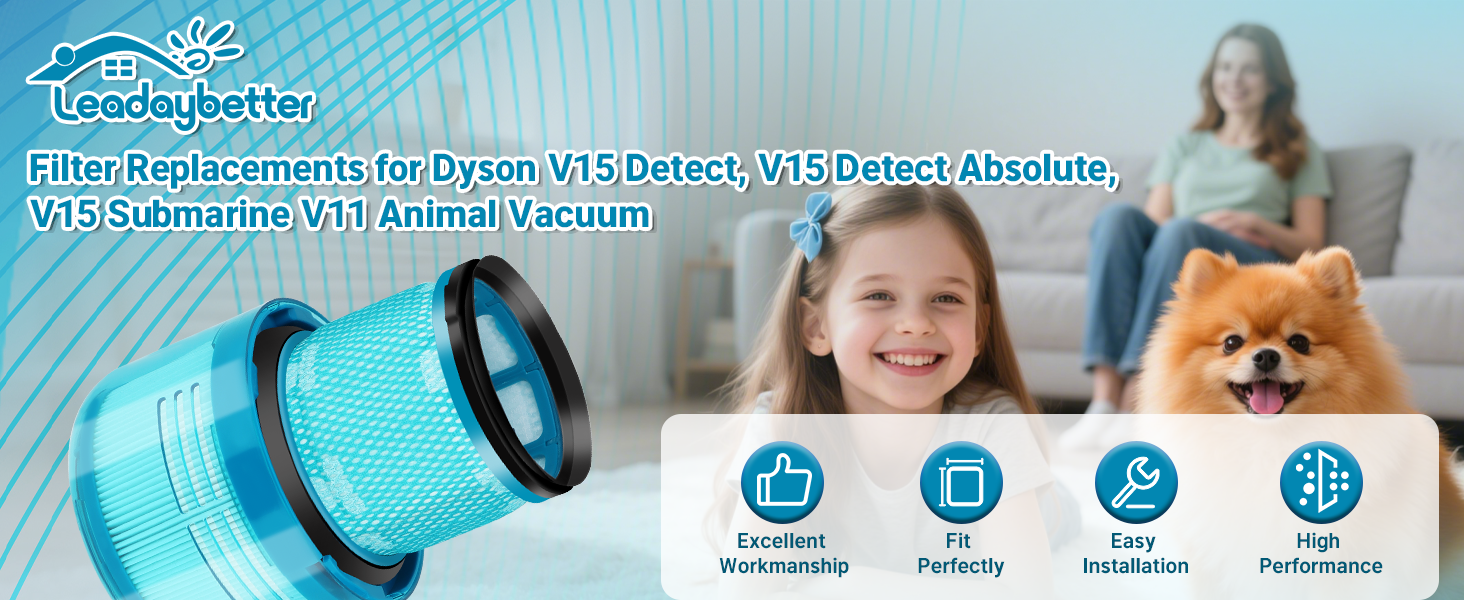 Фільтр HEPA для пилососа Dyson V11/V15 (2 шт.) - Оригінал, миючий, DY-970013-02