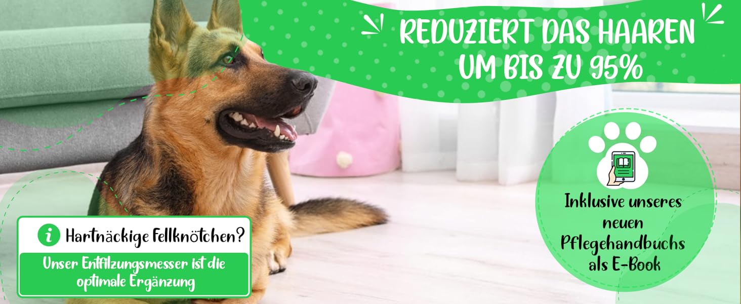 Щітка для вичісування підшерстка собак та котів з довгим хутром Golden Pets - видаляє підшерсток, ковтуни та вузли