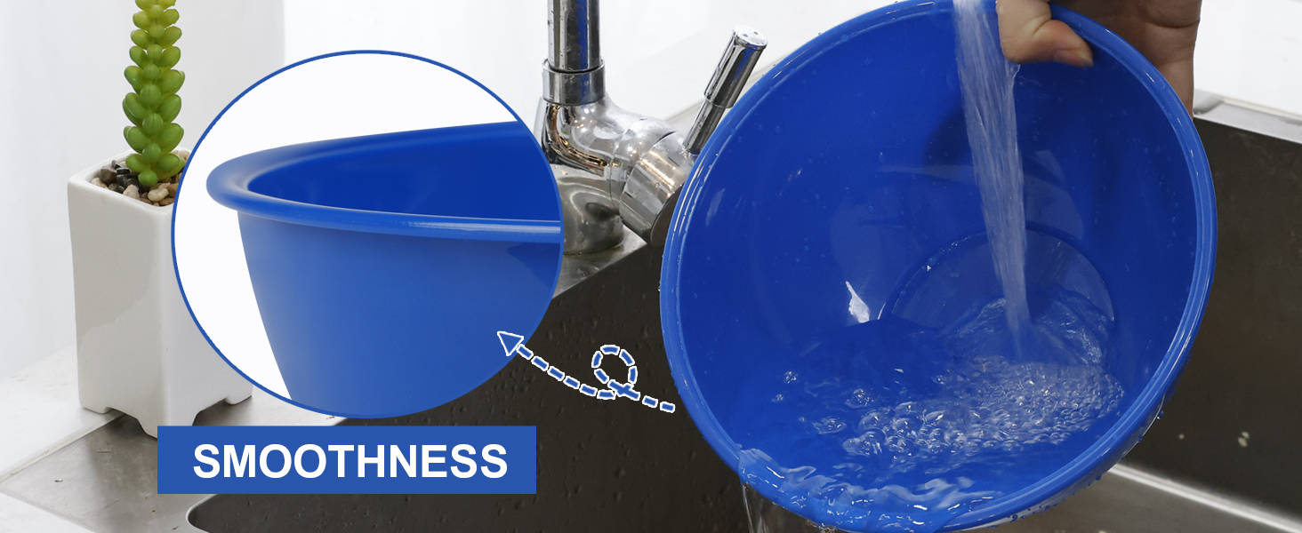 Набір міксерів BoxedHome (12 шт.) з кришками, синій. Зручні, багаторазові, неслизькі, стійкі до утворення подряпин. Ідеально підходять для приготування салатів та інших страв.