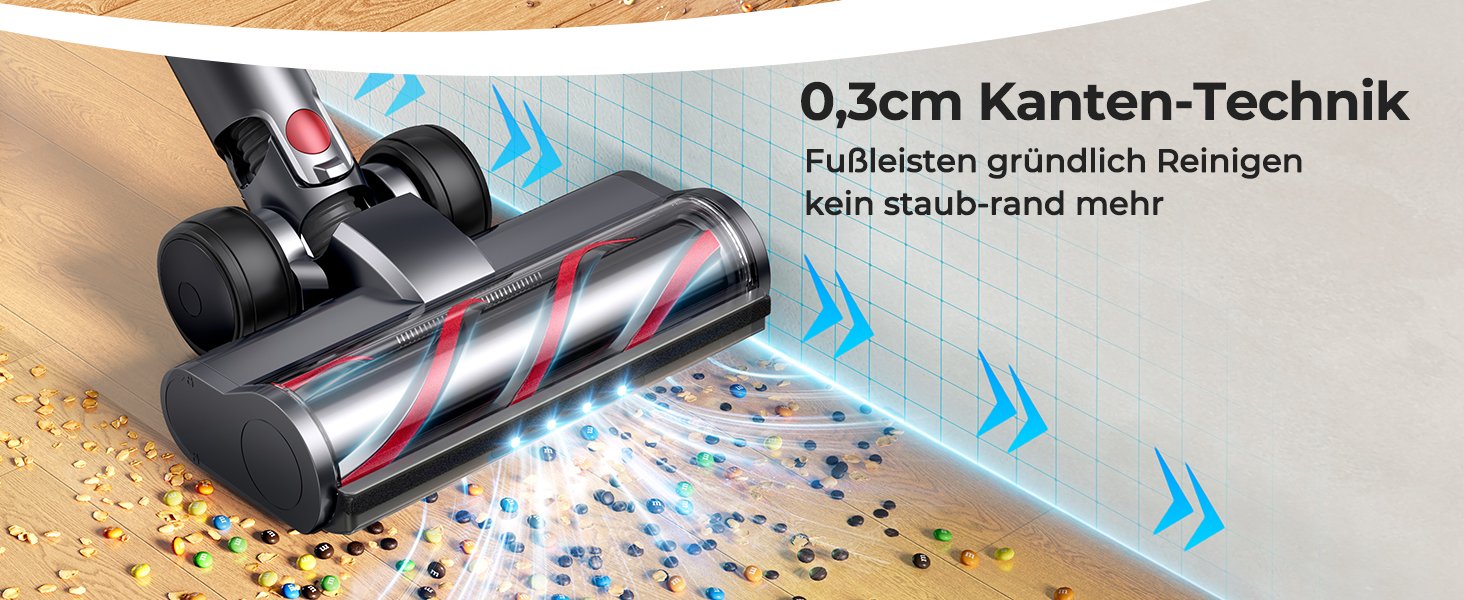 Бездротовий акумуляторний пилосос Fieety 8-в-1, 50kPa, 600W, 65 хв, 1.6л, без мішка, з антизаплутуванням волосся, насадка для диванів, станція зарядки, для шерсті тварин, килимів, твердих поверхонь, авто