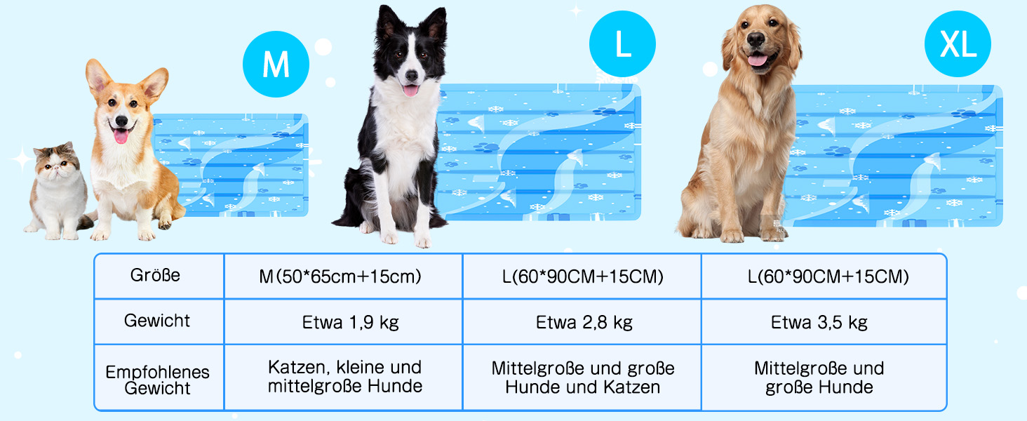 Кілим-охолоджувач для собак та котів, 50x90 см, блакитний. Самостійно охолоджуючий, з нетоксичним гелем, зносостійкий