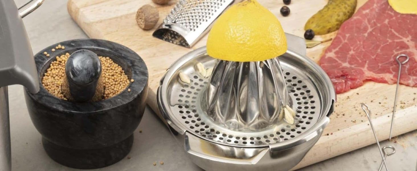 Терка кухонна CHEFKOCH Premium для сиру, цедри лимона та лайма – велика, з ергономічною ручкою