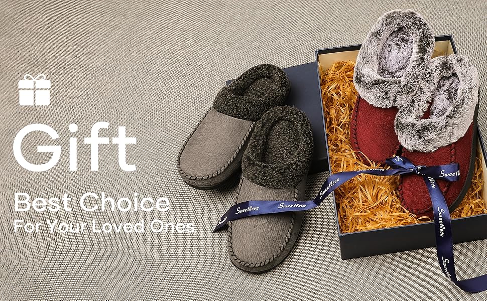 Чоловічі тапочки-сліпони ULTRAIDEAS з меморі-піною та м'якою підкладкою, замшеві домашні тапочки-мулі з антиковзкою підошвою, Кофе, 10/11 UK