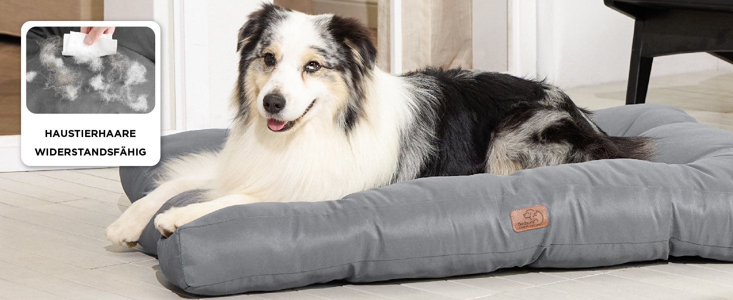 Килимок для собак BEDSURE 76x50 см - м'який, миючий, для маленьких та середніх собак, 10 см заввишки (чорний)