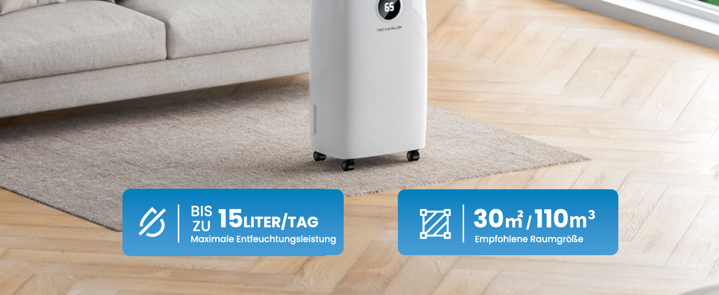 Електричний осушувач повітря 25л/день, 50㎡, з керуванням через додаток та сенсорною панеллю, для підвалу, бак 3,7л, зливний шланг, 47дБ, таймер 24г, дитячий замок, гарантія 3 роки (15л/день)