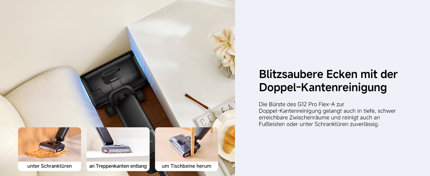 Вертикальний пилотяг для вологого та сухого прибирання Dreame G12 Pro Flex-A, 16000 Па