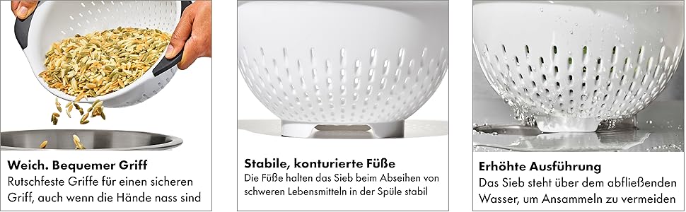 OXO Good Grips пластиковий друшляк 2,8 л, білий