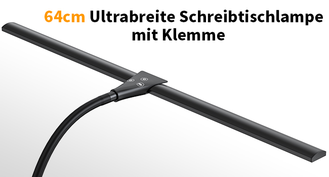 LED Desk Lamp with Adjustable Gooseneck - Dual Head, 1200 Lumens, Eye Protection for Home Office & Study - Black with 5 Color Temperature/Brightness Levels