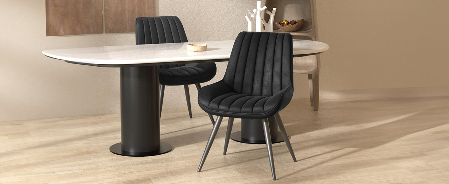 Hawthyhome Dining Chairs - 2 Pack - Dark Grey