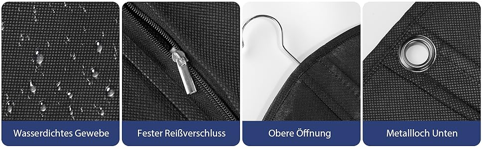 Чохол для одягу з відділенням для взуття 100x60 см - водонепроникний, антигрибковий, захист від комах