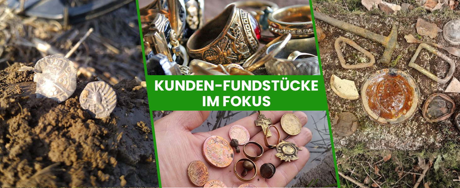 Металошукач DR.ÖTEK Profi Set для дорослих та початківців: 6 режимів, водонепроникна пошукова котушка IP68, 3 режими місцевості з Pinpoint, комплект з аксесуарами (AIR-Green)