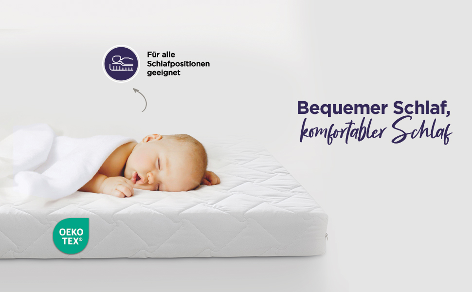 Дитячий ортопедичний матрац Gowoll Wave Baby 70x160 см з холодної піни, з антизадушливим каналом, висота 6 см, для ліжечка, дитячого ліжка, будиночка та дорожнього ліжка