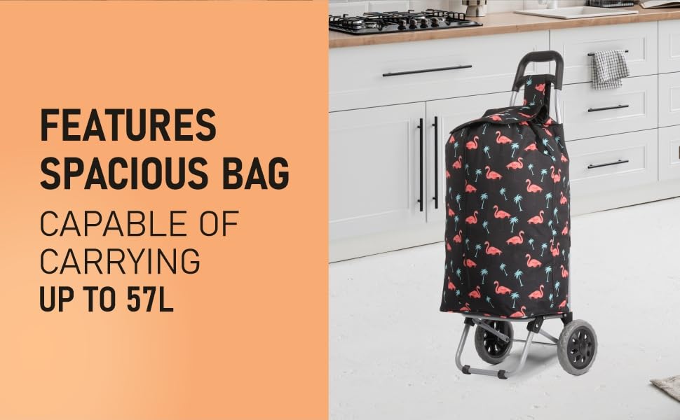 Тролей для покупок Hoppa Leichter, 57 л, модель 2024, міцний та складаний, для котів та собак