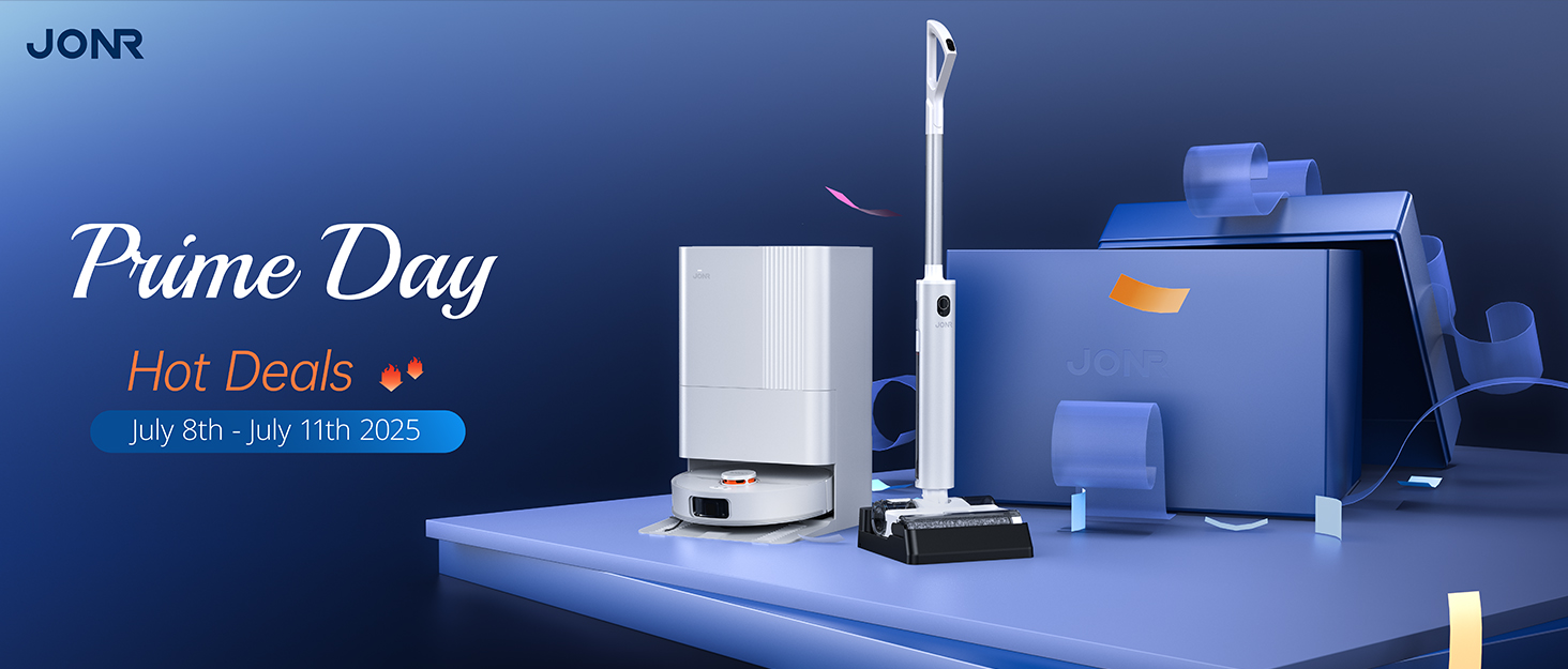 Робот-пилосос JONR T5 Pro з функцією миття, 8150Pa, сушка гарячим повітрям, антизаплутувальні щітки, уникнення перешкод, LiDAR-навігація, док-станція All-in-One
