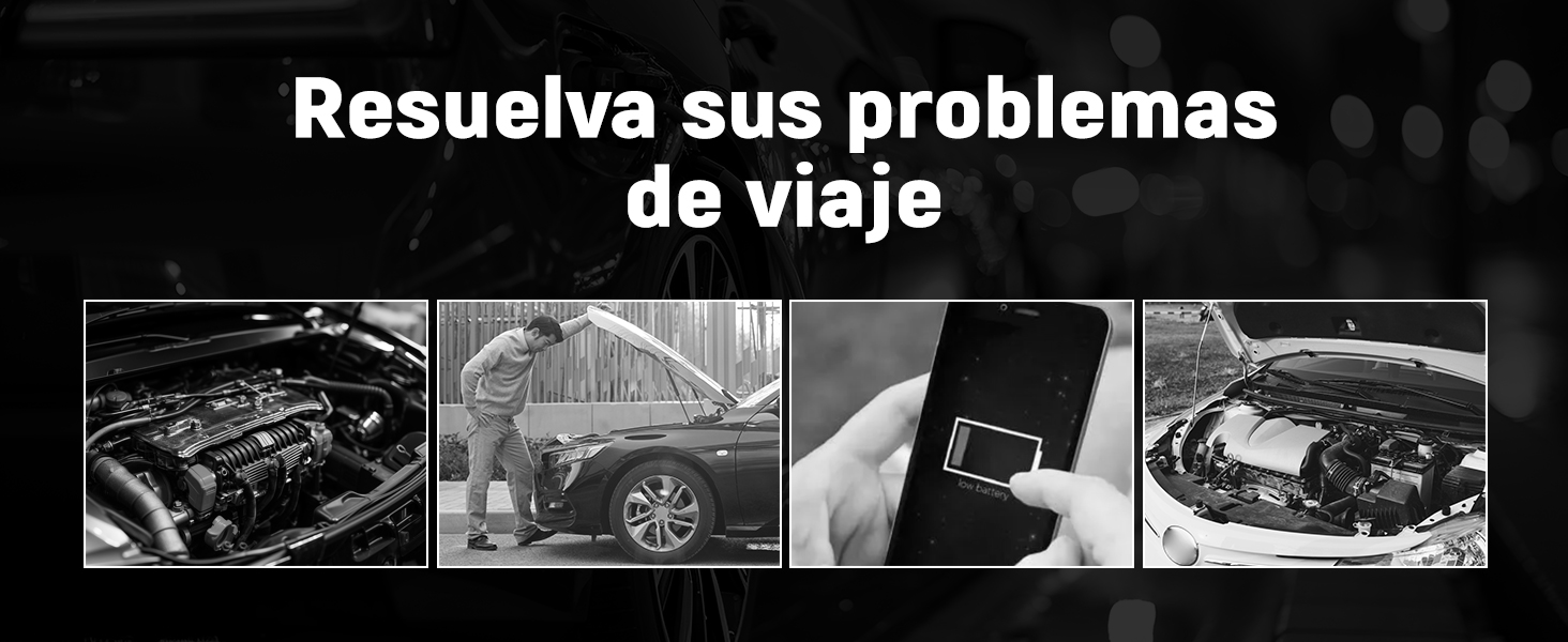 Powerbank Starthilfe для автомобіля з LED-ліхтариком, великим екраном та функцією бустера для акумулятора, підходить для SUV, мотоцикла та газонокосарки