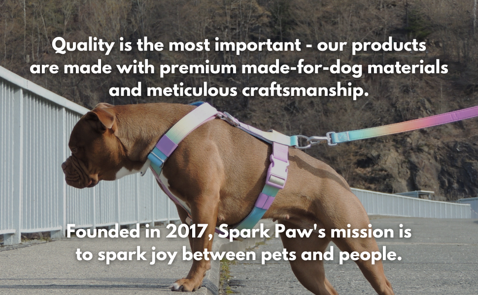 Шлейка для собак Spark Paws No Pull для великих порід, регульована, з фронтальною застібкою, Y-подібна, міцна, розмір L (36-68 кг), колір Пастельний Лавандовий