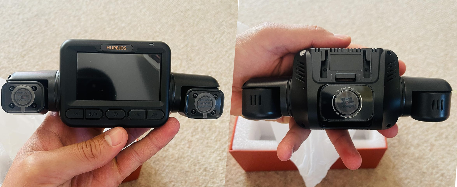 Відеореєстратор автомобільний HUPEJOS KI Dashcam V8Pro 4-камерний з монітором водія, 3K+ 3*1080P, 360°, WiFi, GPS, CPL, 128GB, 24H парковка