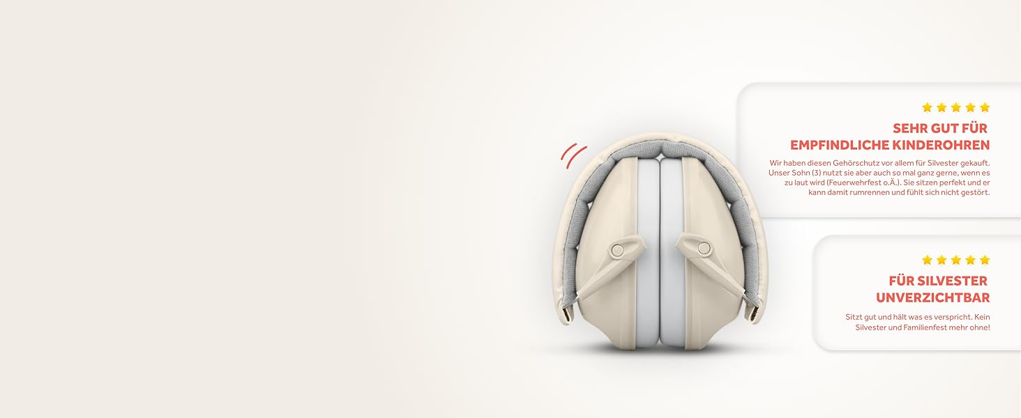 Schallwerk® Kapselgehörschutz Kiddies (Sandy Beige) - Навушники для захисту вух для дітей, Schallwerk®