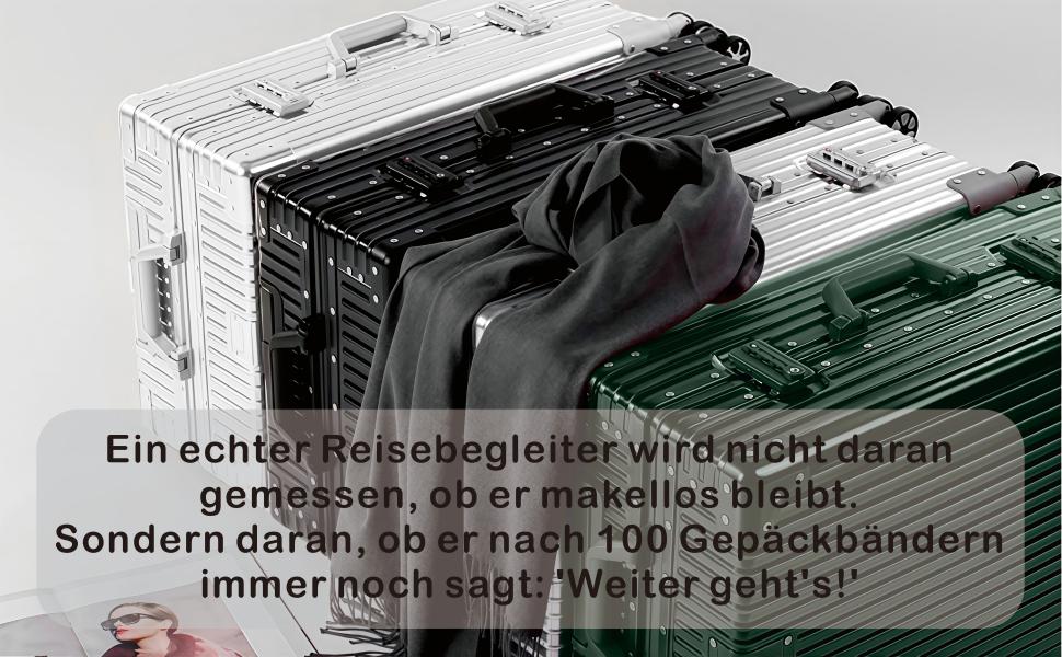 Чемодан ручної об'єм 55 см з алюмінієвим каркасом та полікарбонатом Yuweijie, 35L, 4 колеса, TSA-замок, срібний