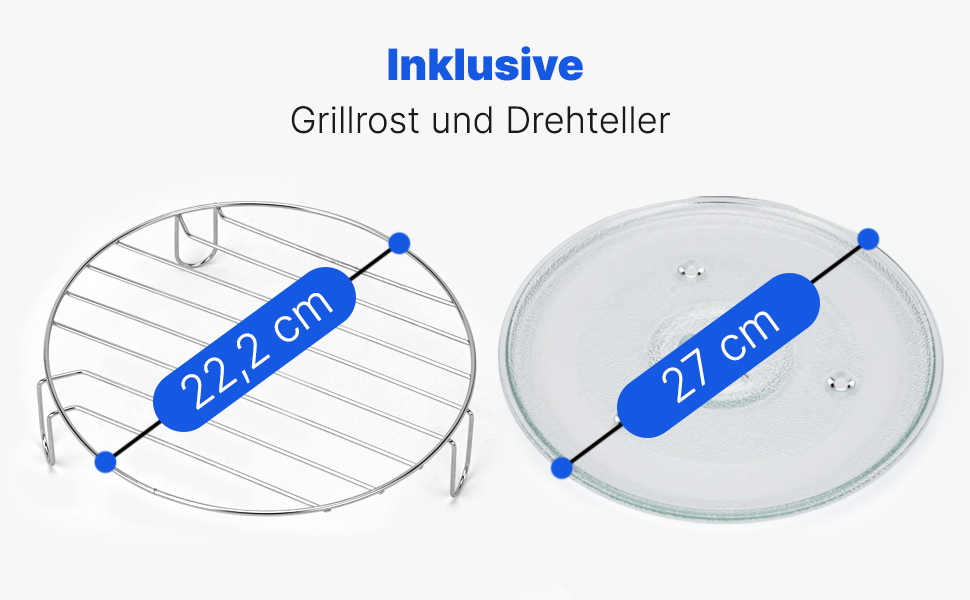 Вбудована мікрохвильова піч Bomann MWG 3001 H EB inox Silber з грилем та конвекцією | 60 см | 900 Вт | 25 л