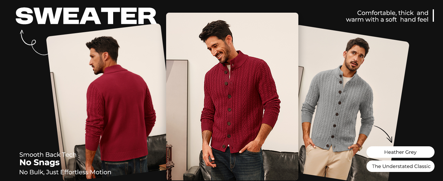 Кардиган чоловічий PJ PAUL JONES з косими візерунками, на ґудзиках, грубий трикотаж, сірий, L