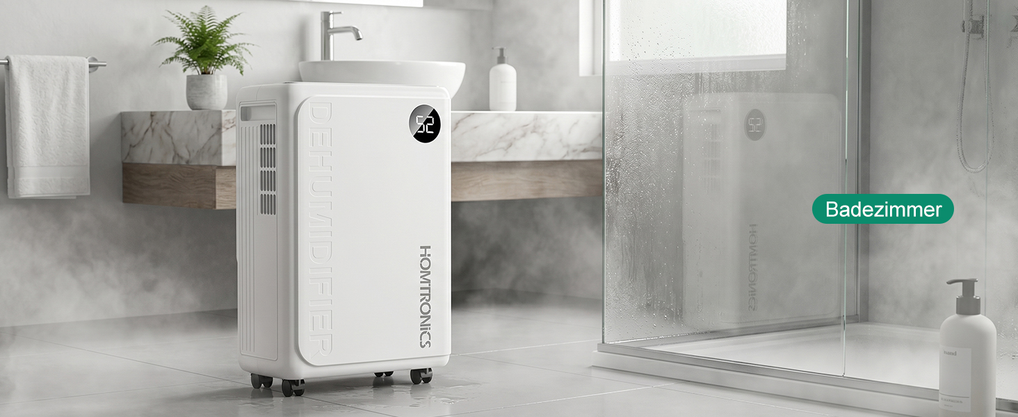 Електричний осушувач повітря Homtronics, 3 режими роботи, білий