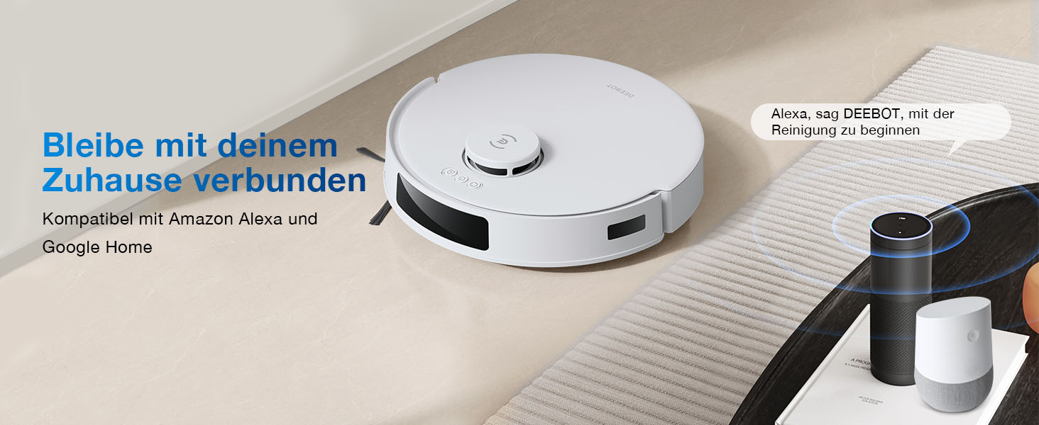 Робот-пилосос ECOVACS DEEBOT N20 Plus з функцією миття, 8000Pa, PureCyclone Station, без мішка, захист від заплутування волосся, до 300 хв роботи, білий