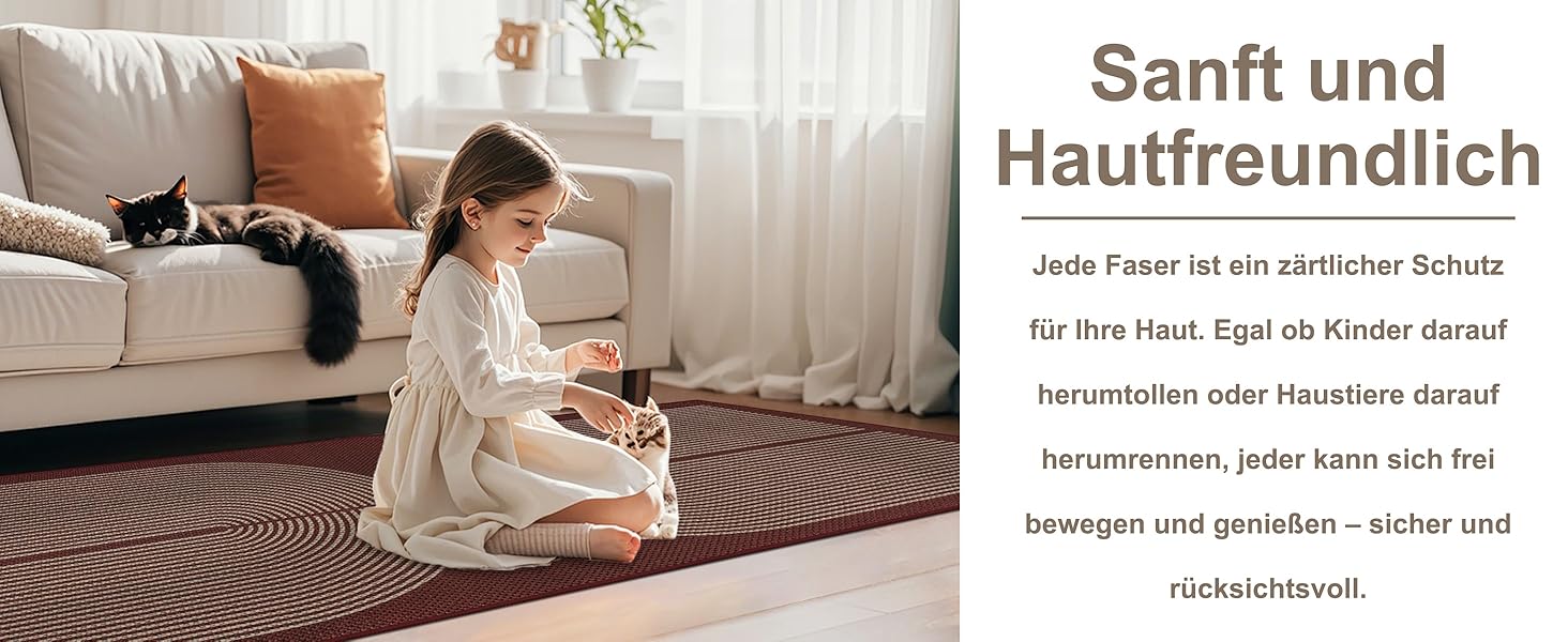 Килимок для підлоги/коридору 80x200 см з джуту, кухонний килимок, миючий, неслизький, для кухні, спальні, балкону (червоний)