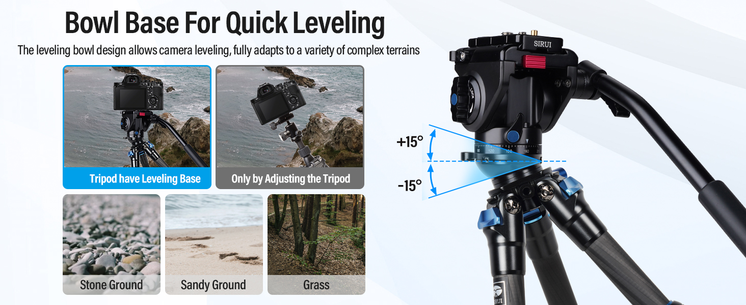 SIRUI AM-203S Міні-штатив з алюмінію: компактний, 15кг, 42см, для DSLR, Vlogging