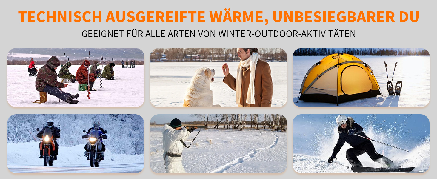 Обогрівальна куртка для чоловіків та жінок з Powerbank 18400 mAh, 10 зон обігріву, флісова куртка з акумулятором, тепла зимова куртка з обігрівом, L