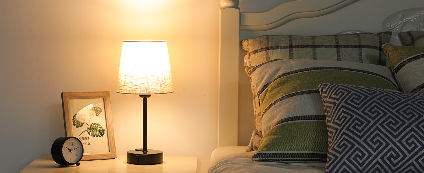 Настільна лампа Kakanuo з торшером, 2 шт., з USB-портом, диммуванням, LED, для спальні, вітальні, дитячої кімнати, офісу, бежевий лінолеум