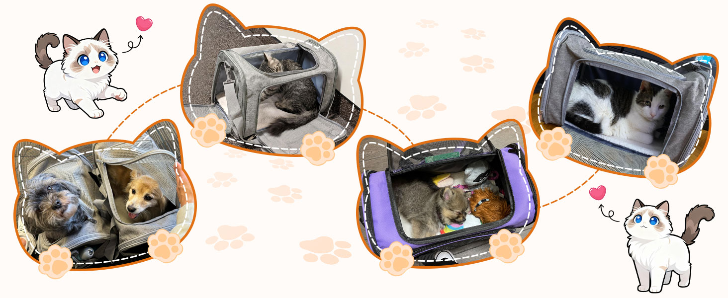 Транспортна сумка для кота/собаки до 5 кг, сіра, 43x28x28 см