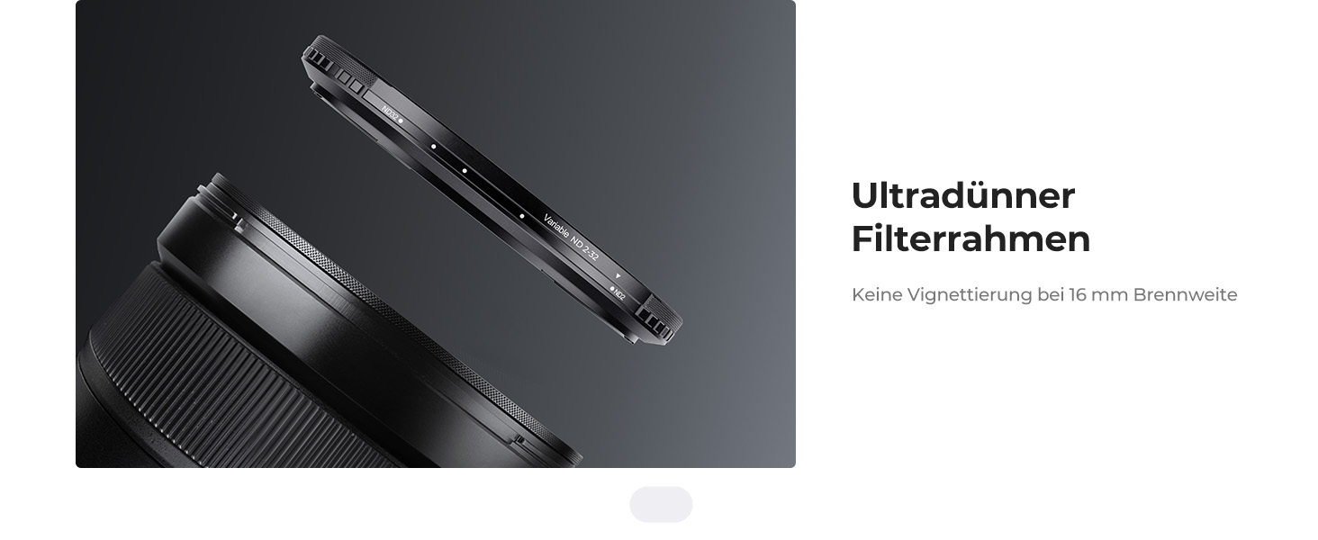 Фільтр ND K&F Concept 49mm Магнітний Змінний Градуйований (ND2-32) для об'єктивів Nano-Xcel Series