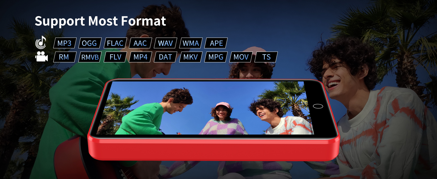 MP3 плеєр 80GB з Bluetooth та WiFi, 4.0