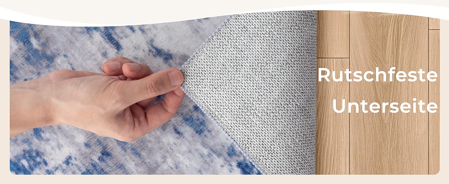 Килимок-довгий килим (Runner) з неслизьким покриттям, короткий ворс, для кухні, миється, складається, абстрактний дизайн, для входу, кухні, вітальні та офісу, блакитно-чорний (120 x 180 см, теракотовий)