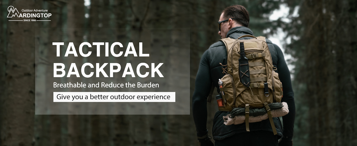 Рюкзак Mardingtop 28 л тактичний для туризму, кемпінгу, подорожей, outdoor