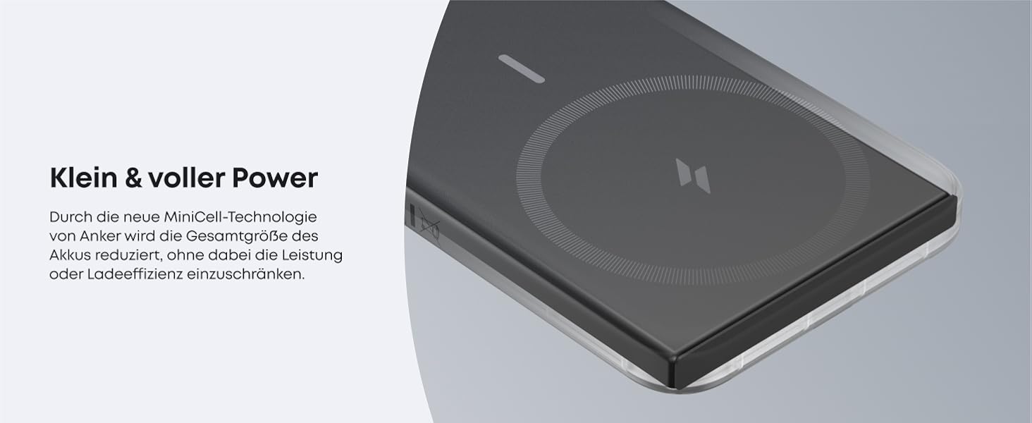 Anker MagGo 5000mAh Powerbank з магнітним з'єднанням (iPhone 13/12), чорний