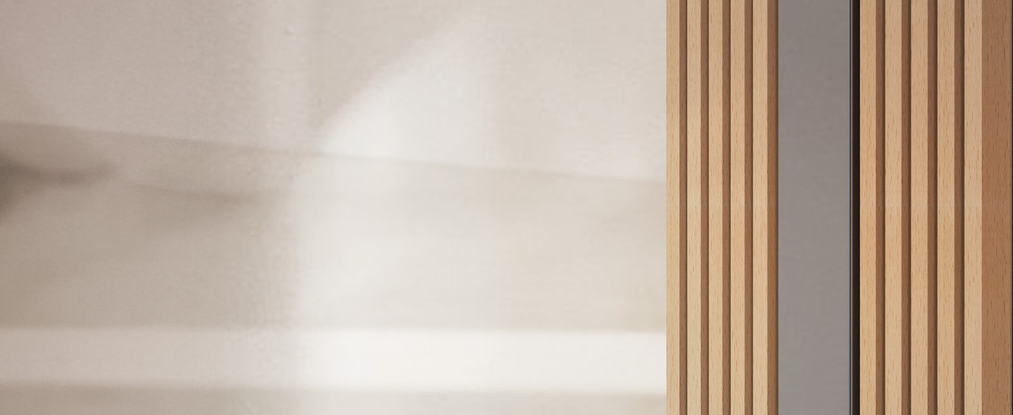 Підставка для телевізора FITUEYES Zen серії, сірого кольору, з натурального буку, поворотна, регульована по висоті, для телевізорів 32-65 дюймів