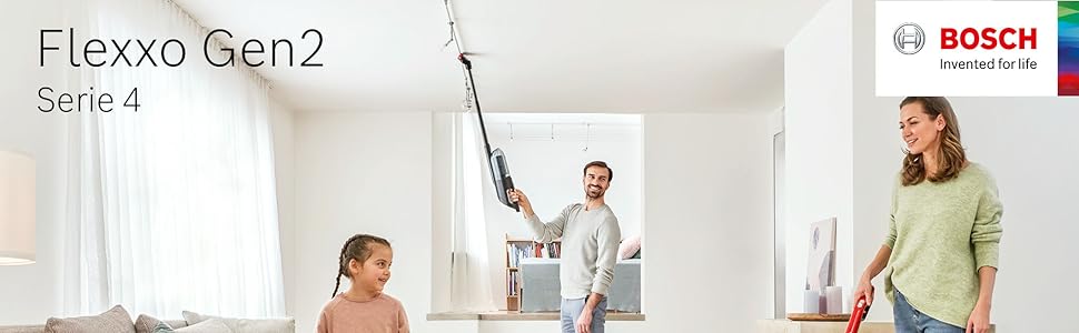 Бездротовий пилосос 2-в-1 Bosch BBH3ALL23 Flexxo з металевою насадкою - 2 швидкості, 23V, 50 хв автономності