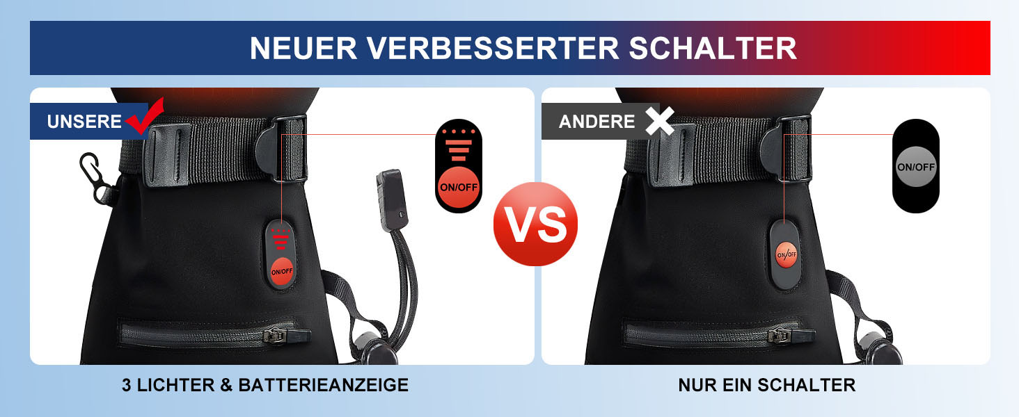 Електричні гріючі рукавиці для чоловіків та жінок, 7.4V 3200mAh, для зимових видів спорту, XL, Чорний