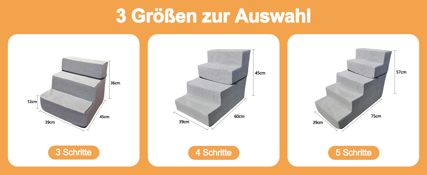 Сходинка для собак та котів Galatée: зручна та безпечна драбинка для дому (4 сходинки)