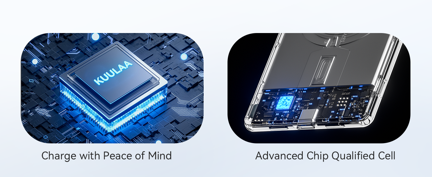 Power Bank Kuulaa Ultra Slim 5000 mAh з MagSafe, Type-C 20W, Швидка зарядка, 7.2 мм, для iPhone 16/15/14/13/12, чорний