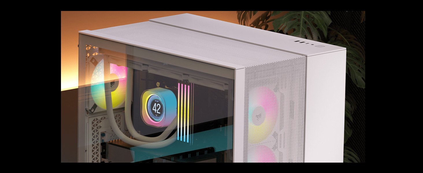 Корпус для ПК CORSAIR 2500D Airflow mATX: Чорний, 2-камерний, для водяного охолодження, сумісний з материнськими платами з реверсивним підключенням