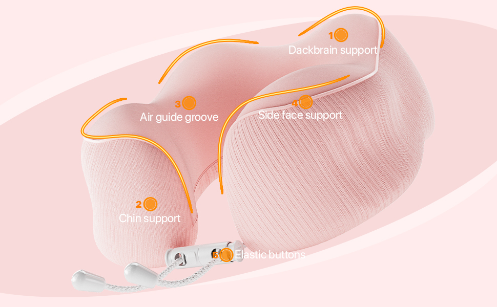 Подушка для шиї у подорожах, Memory Foam, ергономічна підтримка шиї | Подушка для шиї, подушка-ролик | Для подорожей, офісу, літака та дому, зелена