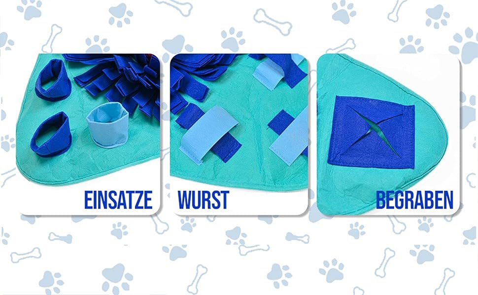 PET ARENA килимок для нюхання собак – інтелектуальна іграшка для собак, велика, багатобарвна, регульована та миюча