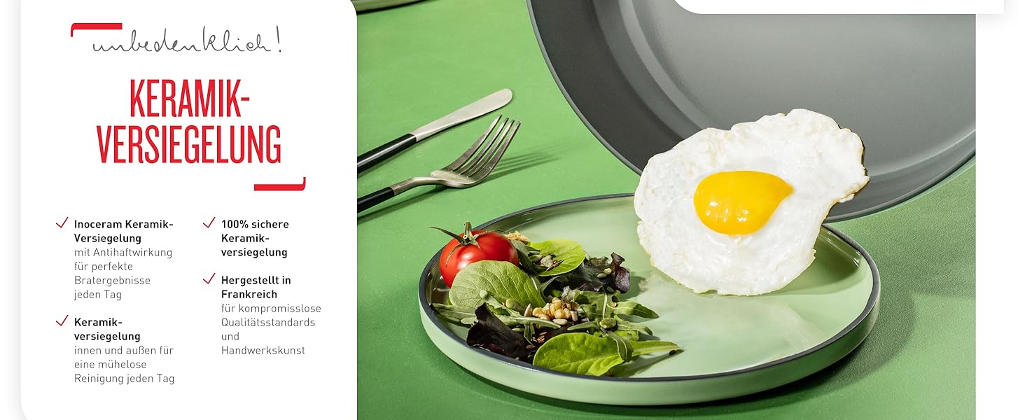 Сковорода Tefal Renew On 24 см з керамічним покриттям, сіра - для всіх плит, включаючи індукційні. Екологічна, перероблена