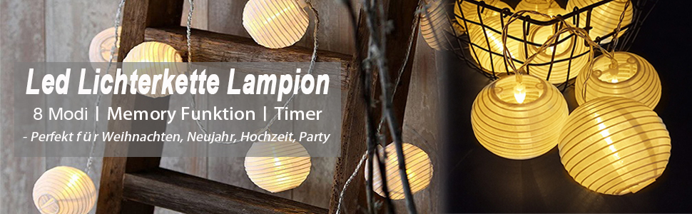 Ланцюжок ліхтарів-ліхтариків LED, 10м, 50 LED, розширюваний, 8 режимів, з пультом, таймером, для декору тераси, балкона, саду, на Різдво. Тепле біле світло.